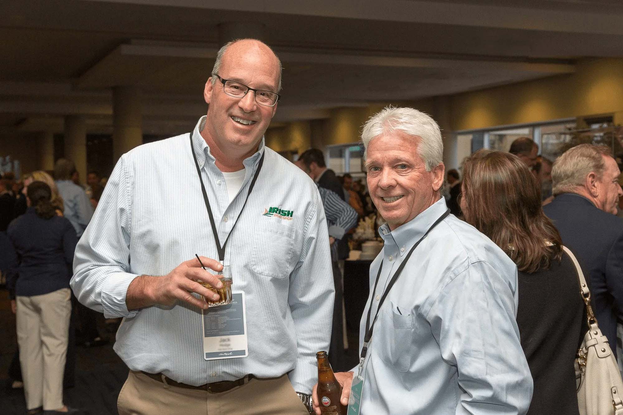 Knoxville corporate event photographer captures business professionals networking at a company event.