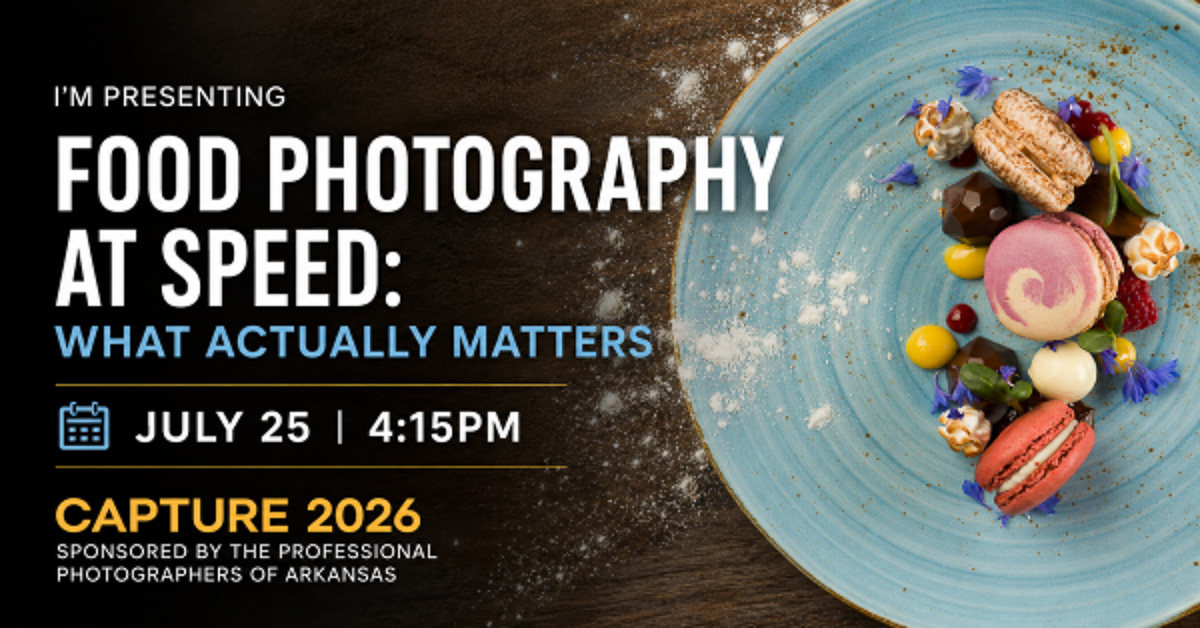 Food Photography at Speed presentation at Capture 2026